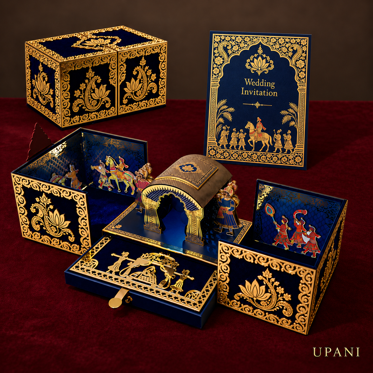 Indian Doli-Themed Invitation Box