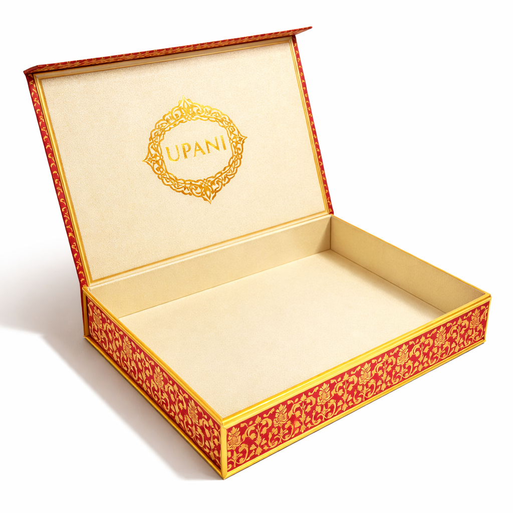 Elegant Red & Gold Gift Box