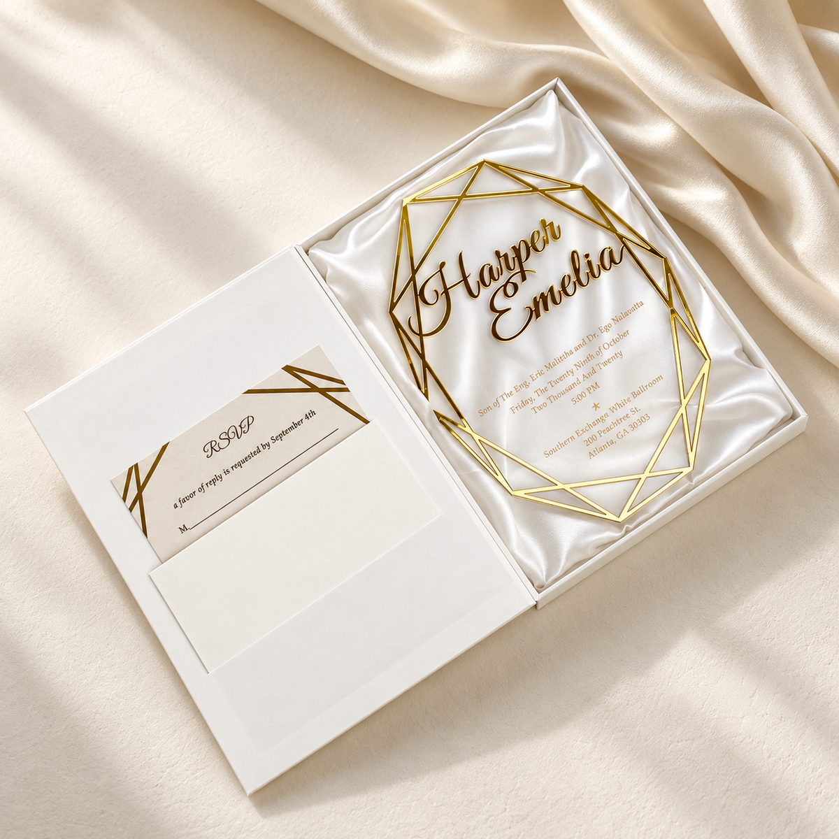 Luxury Acrylic Invitation Folio