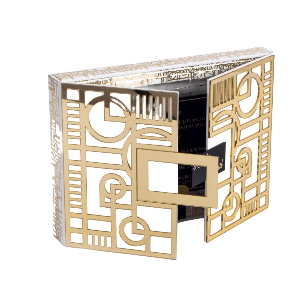 Luxury Laser-Cut Wedding Invitation Box