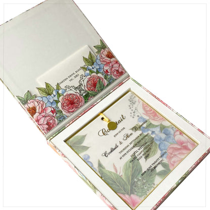Elegant Floral Invitation Box