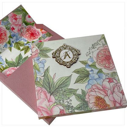 Elegant Floral Invitation Box
