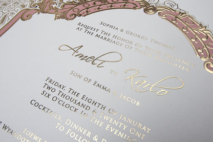 Elegant Laser Cut Invitation