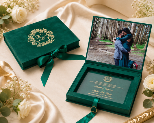 Suede Wedding Invitation