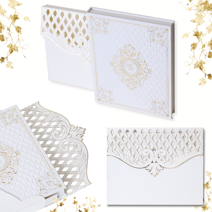 Classic White Wedding Invitation