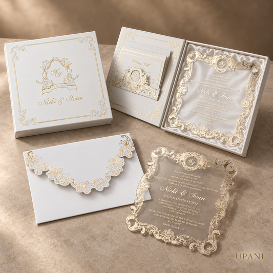 Ornate Laser-Cut Wedding Invitation