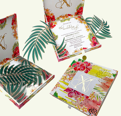 Tropical Paradise Wedding Invitation