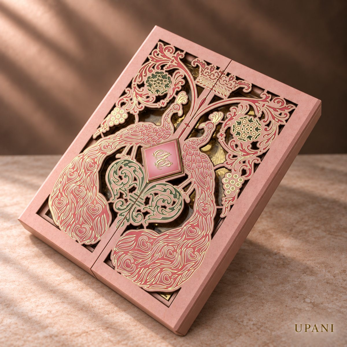 Royal Peacock 3D Wedding Invitation