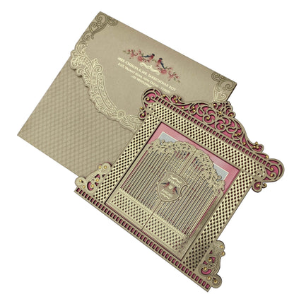 Elegant Laser-Cut Wedding Invitation