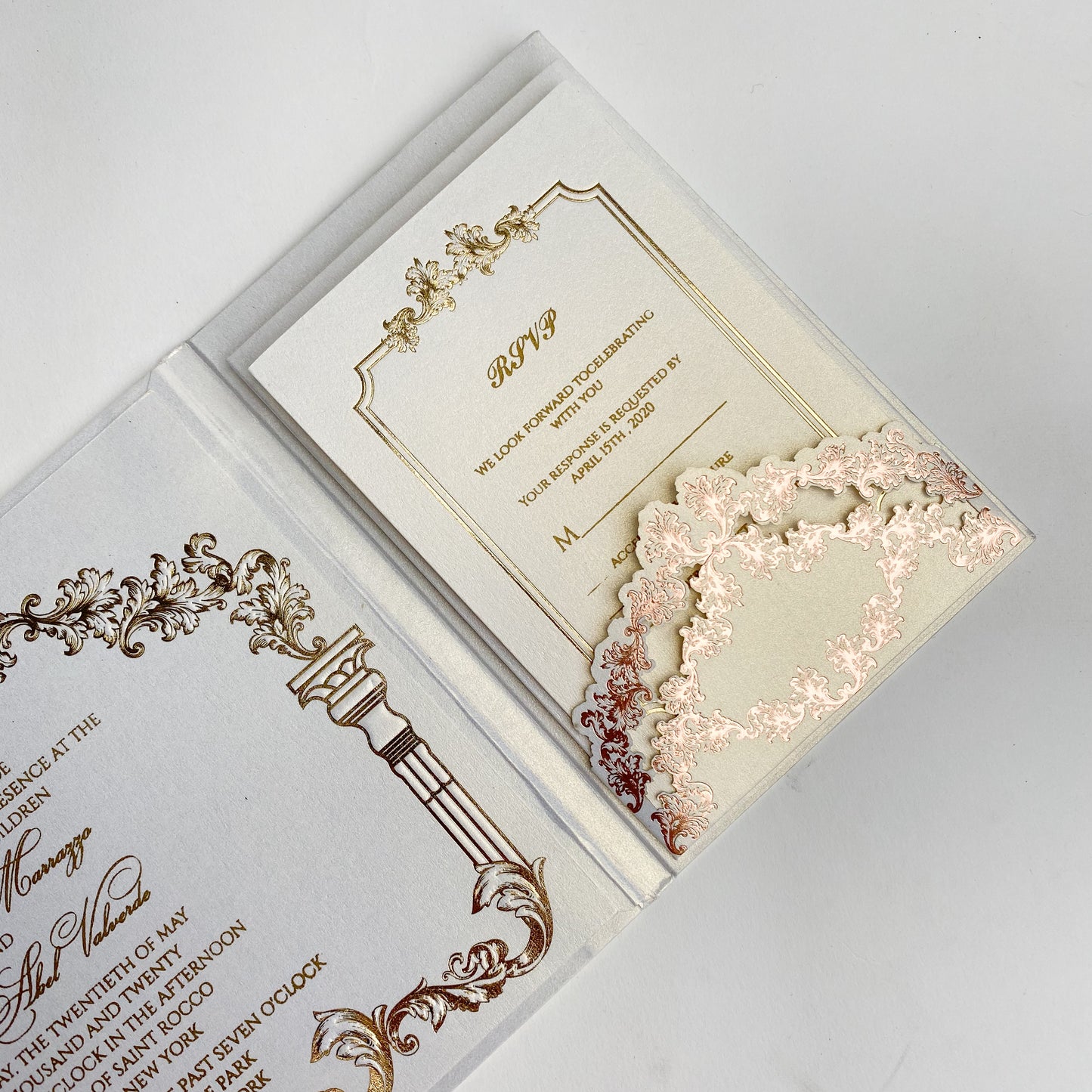 Gate-Fold Wedding Invitation