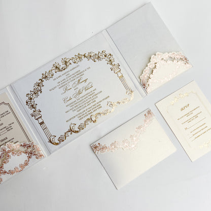 Gate-Fold Wedding Invitation