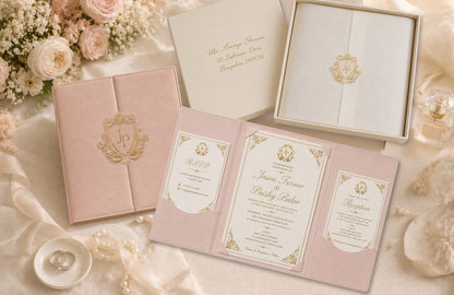Blush Leatherette Folio