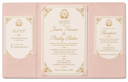Blush Leatherette Folio