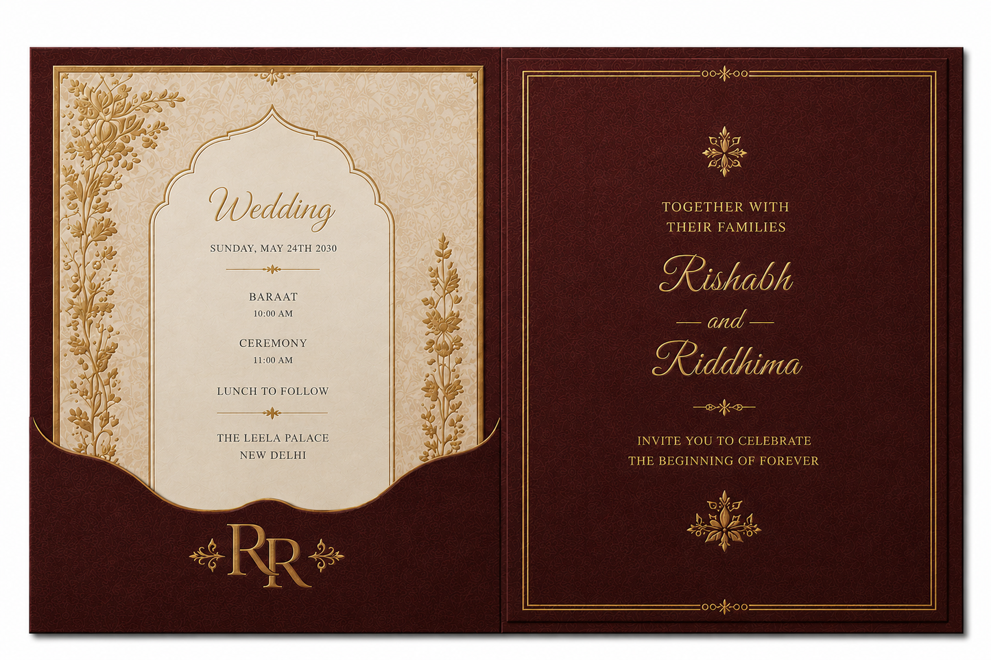 Royal Indian Wedding Invitation