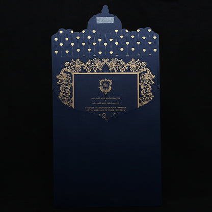 Regal Baroque-Style Wedding Invitation