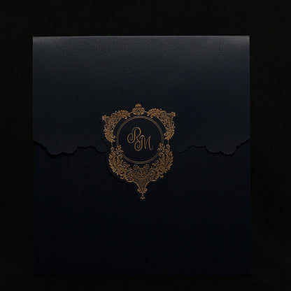 Regal Baroque-Style Wedding Invitation