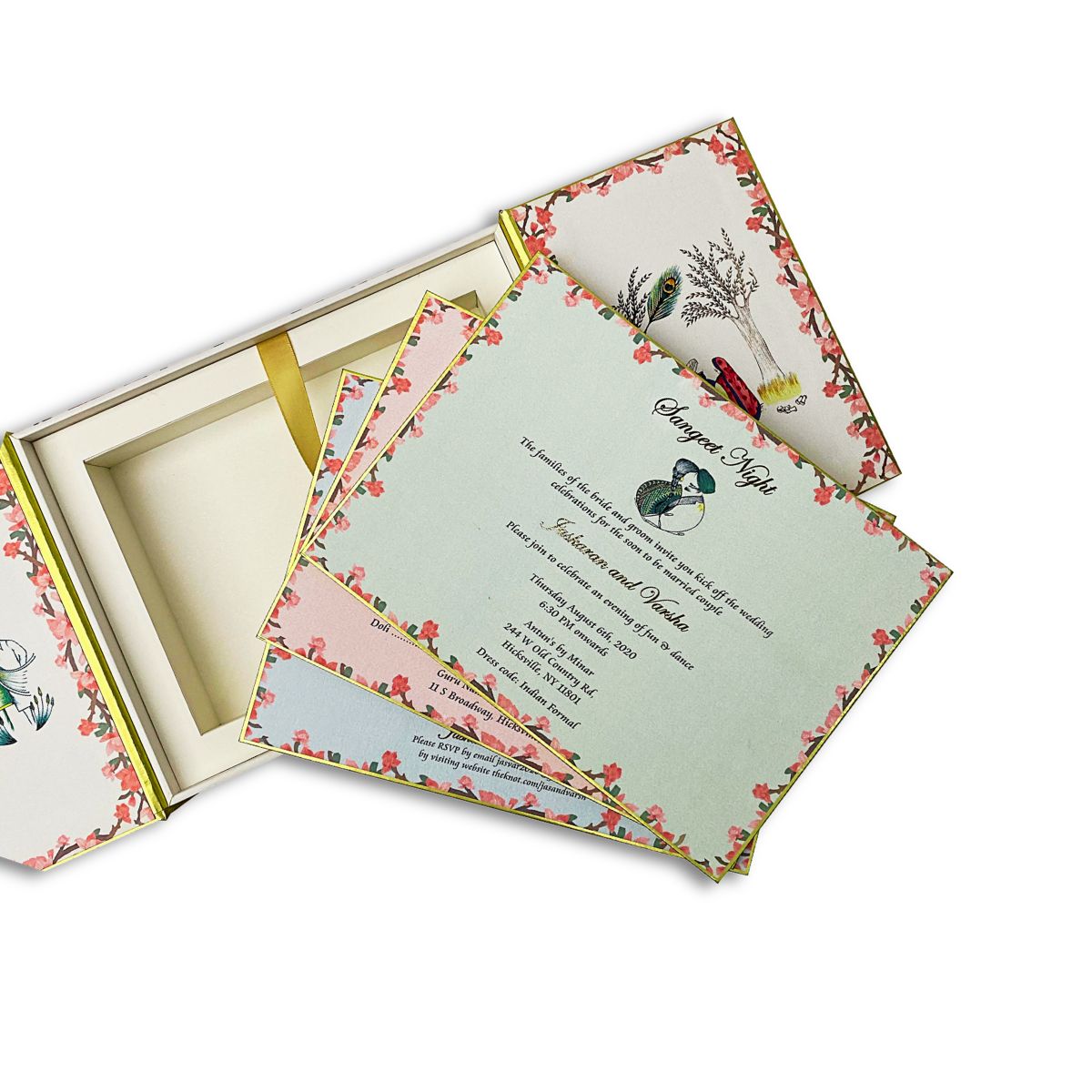 Peacock Wedding Invitation