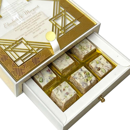 Ivory & Gold Elegance: Art Deco-Inspired Box