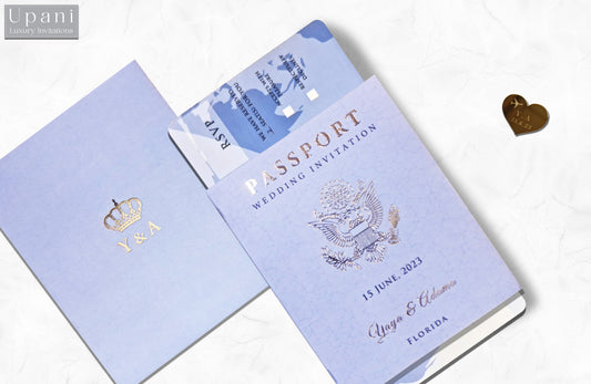 Passport Style Invitation