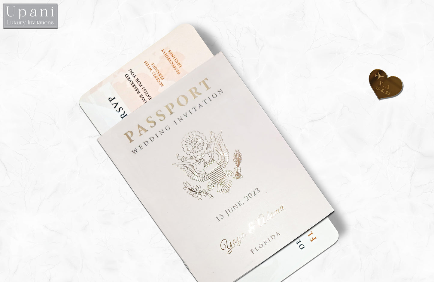 Passport Style Invitation