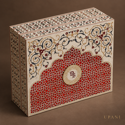 Mughal-Inspired Wedding Invitation Box