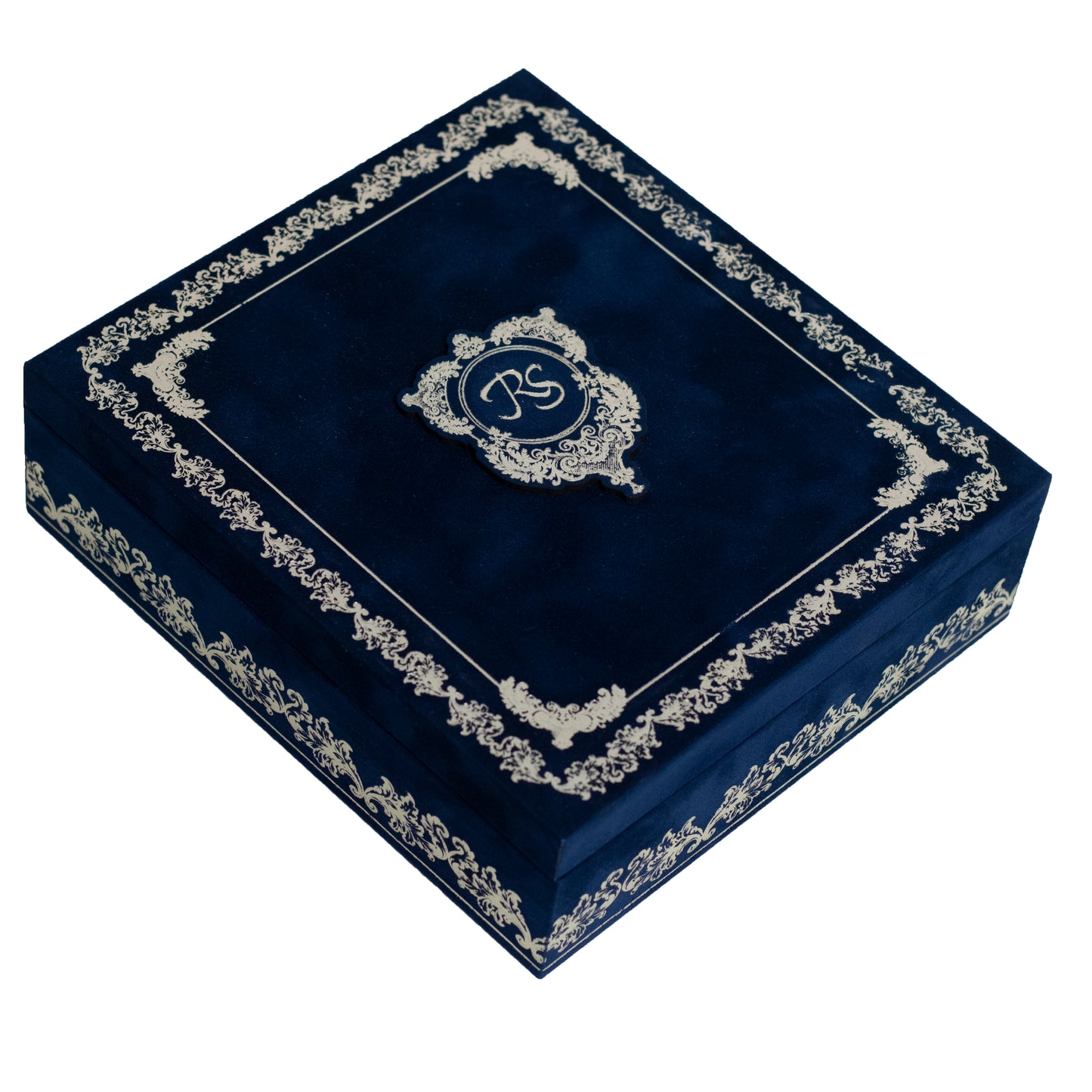 Royal Blue Velvet Wedding Invitation Suite