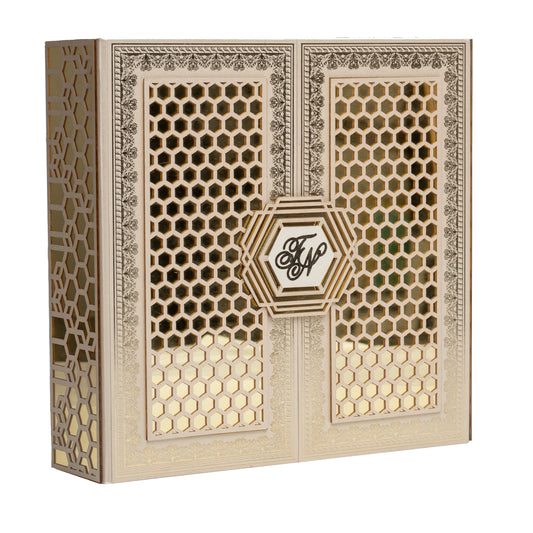 Golden Reflections – Wedding Invitation Box