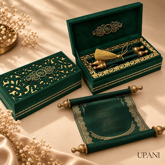 Emerald Scroll Invitation