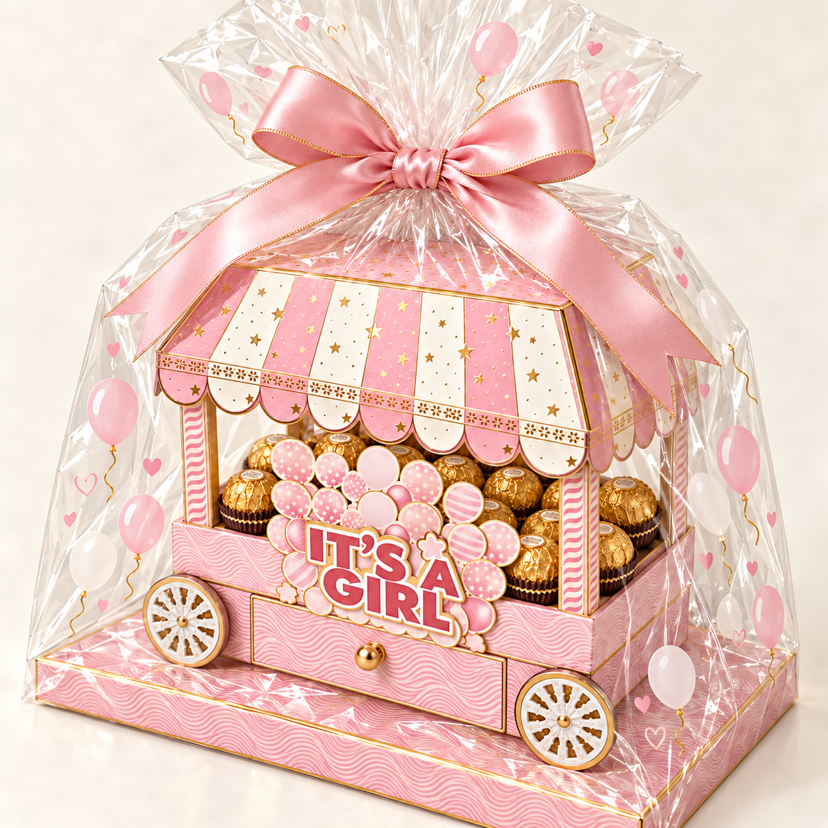 Chocolate Cart Box - pink