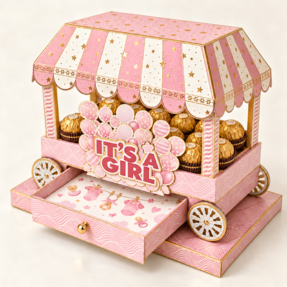 Chocolate Cart Box - pink