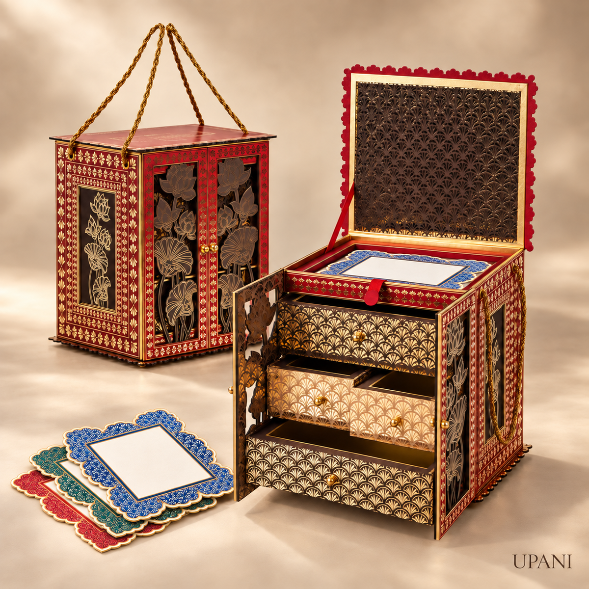Floral Cabinet Invitation Box