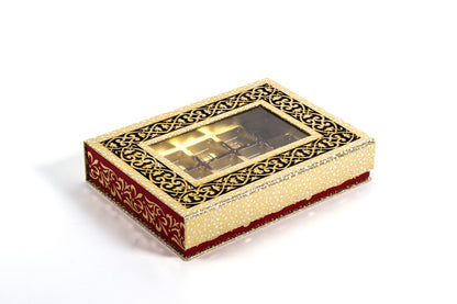 Red and Gold Burfi Box