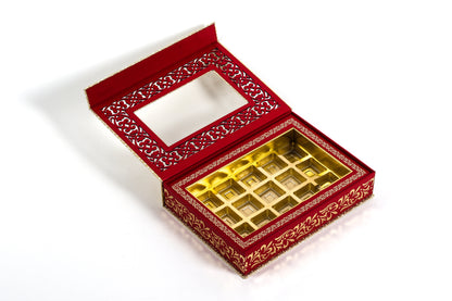 Red and Gold Burfi Box