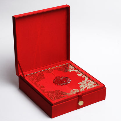 Elegant Silk Invitation Box