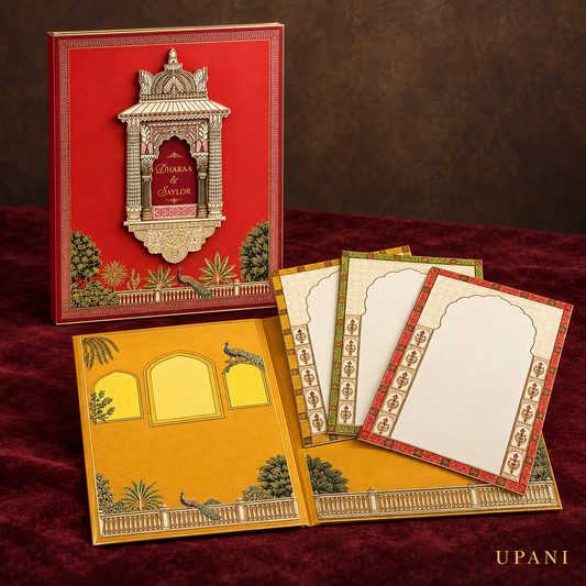 Royal Jharokha 3D Wedding Invitation