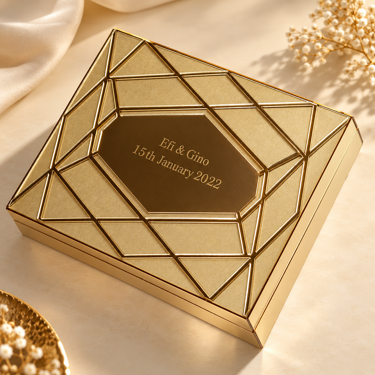 Acrylic Mirror Invitation Box