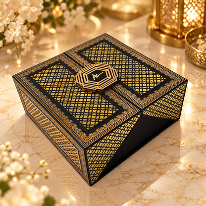 Luxury Black &amp; Gold Keepsake Box