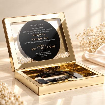 Acrylic Mirror Invitation Box