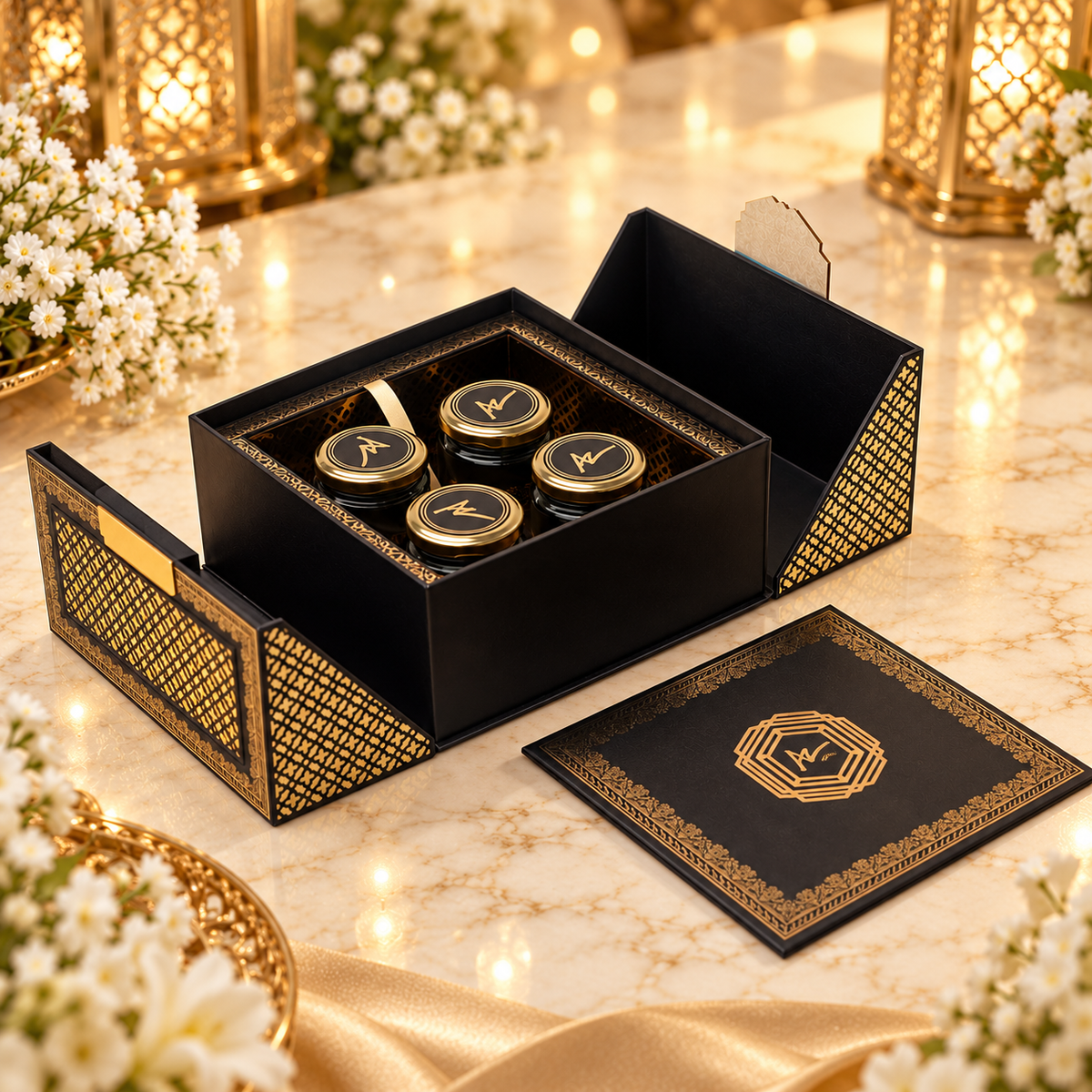 Luxury Black &amp; Gold Keepsake Box