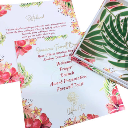 Tropical Paradise Wedding Invitation