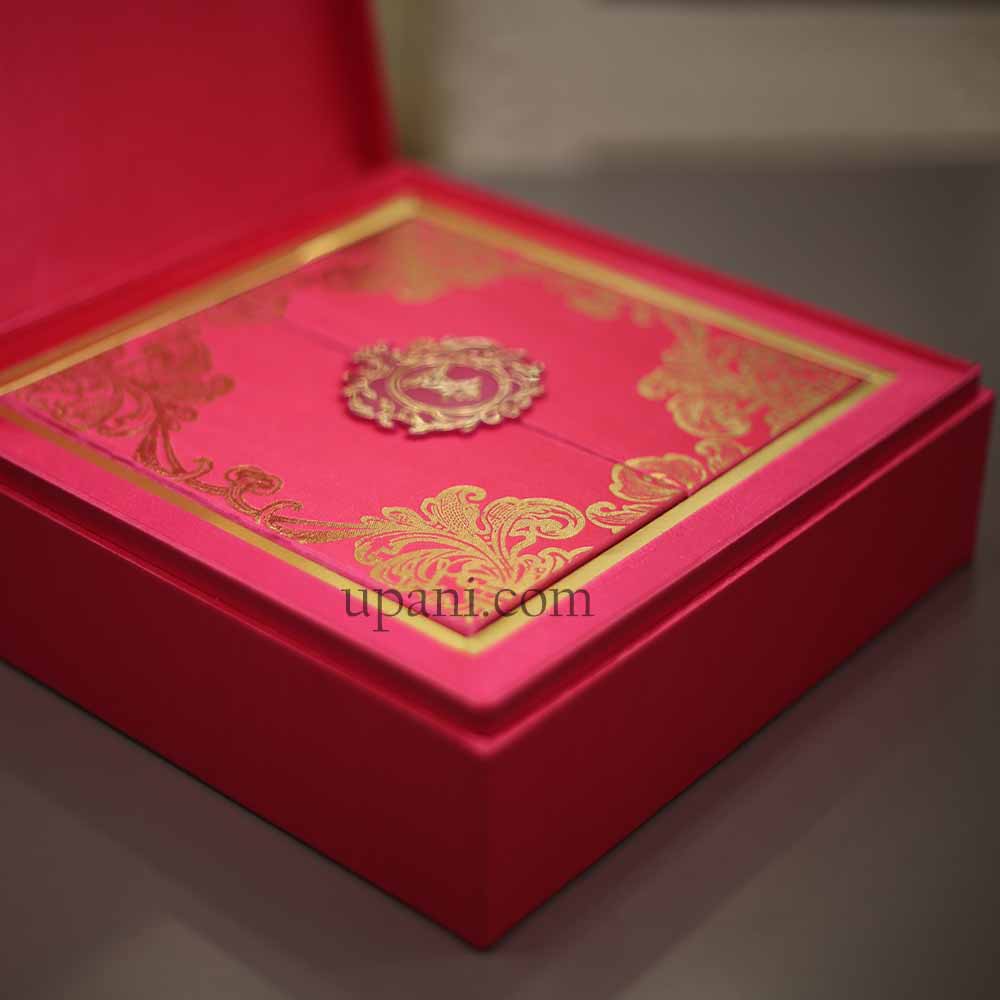 Elegant Silk Invitation Box