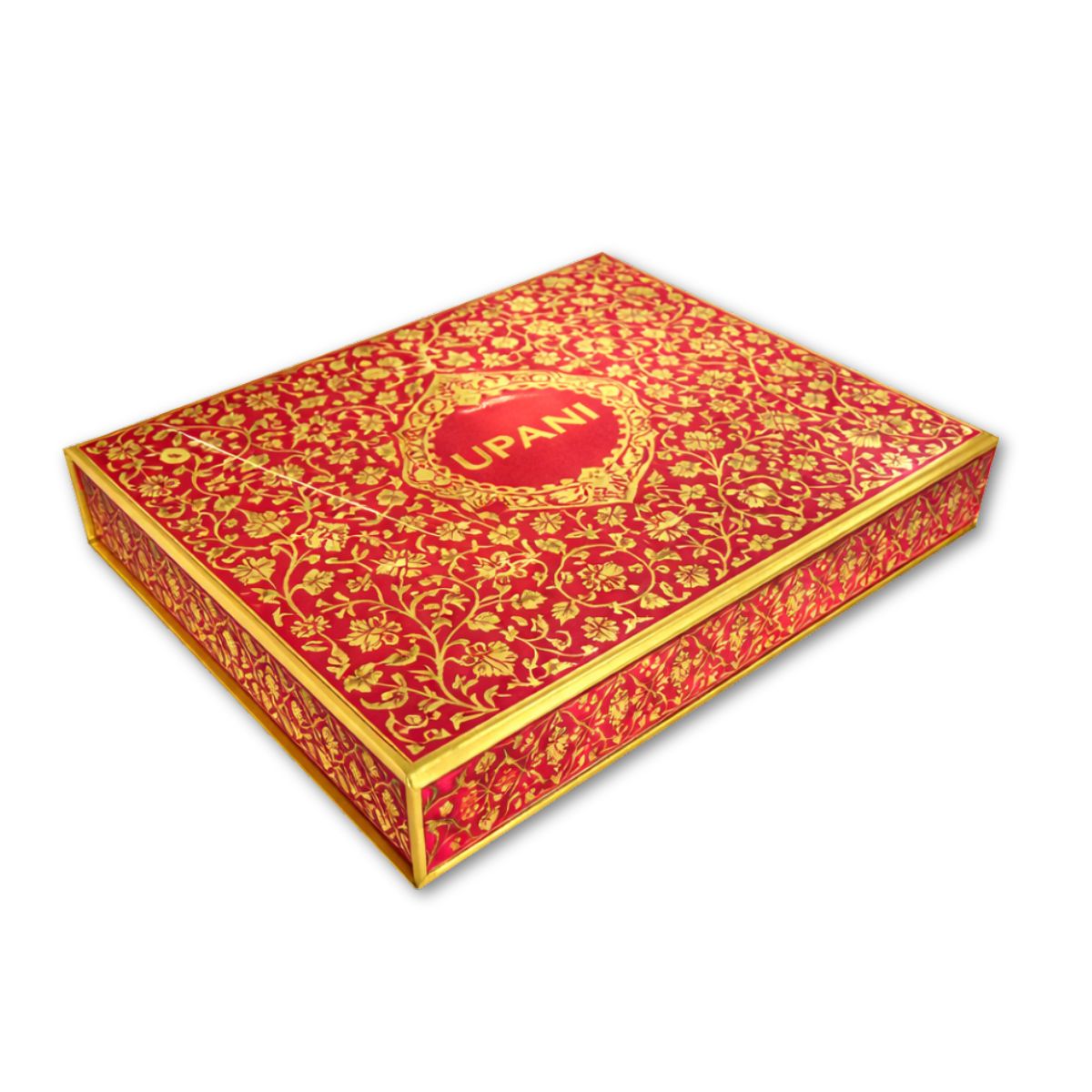 Elegant Red & Gold Gift Box