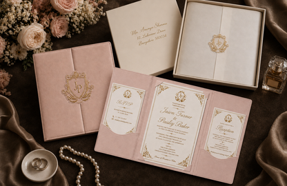 Blush Leatherette Folio